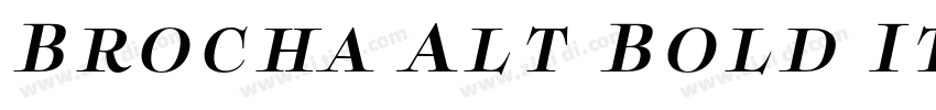 Brocha Alt Bold Ital字体转换